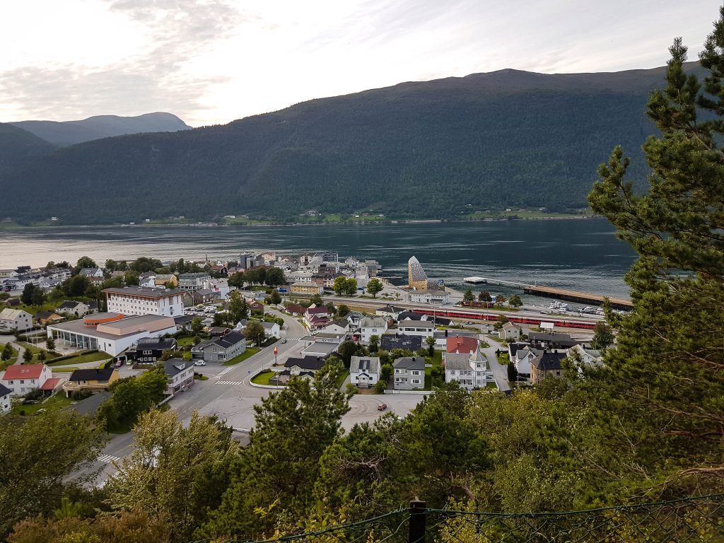 View over Andalsnes from Nebba